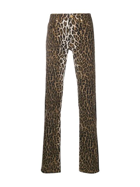 versace leopard print jeans